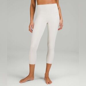 NWT Lululemon Align HR Womens Legging 23” Color Bone White Size 8